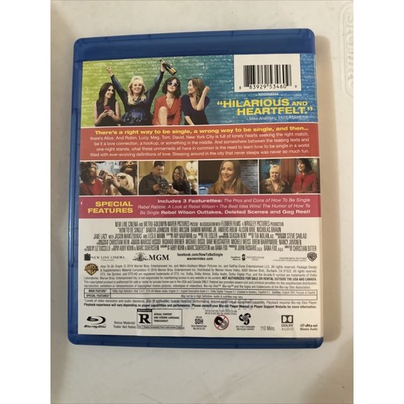 How to Be Single (Blu-ray, 2016) Dakota Johnson Rebel Wilson Leslie Mann - Picture 3 of 6
